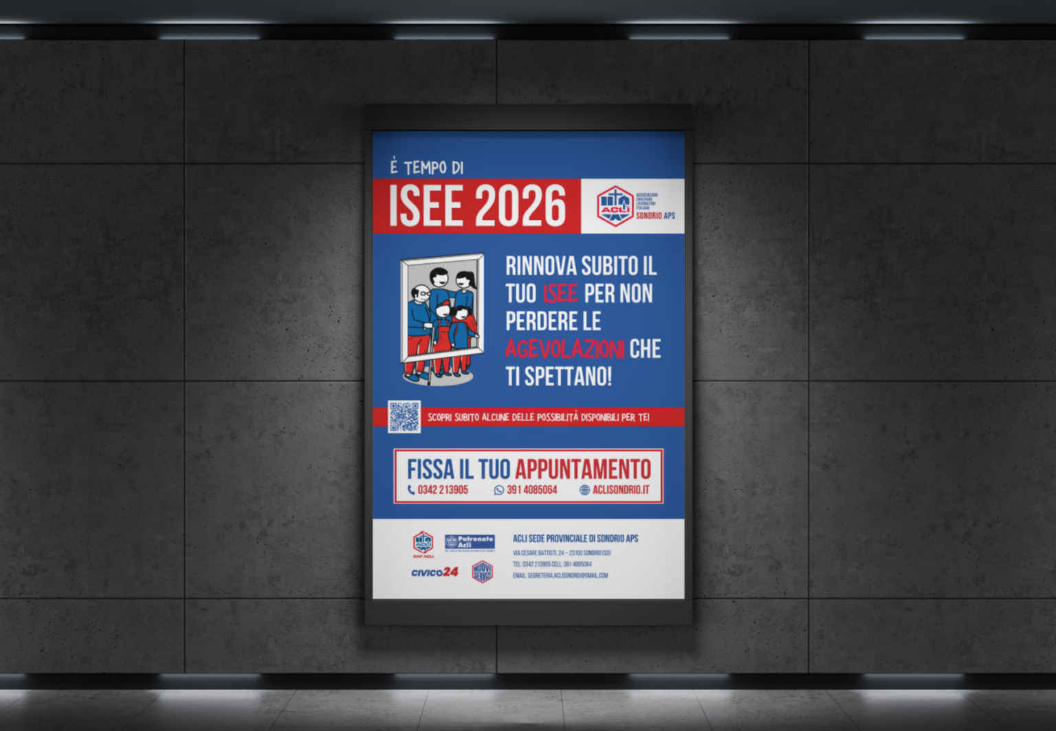 Manifesti e Campagna Promozionale ACLI Sondrio